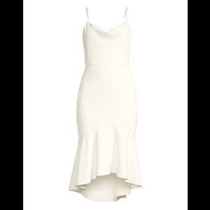 Alice + Olivia Adrina Cowlneck Midi Dress